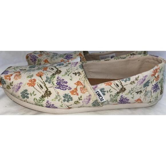 TOMS Women’s 7 US 37.5 EU Classic Natural Alpargata California Wildflower Shoes - Picture 3 of 8